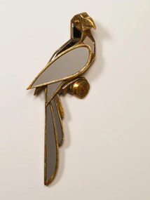 Oglinda decorativa, de perete, din rasina, orientare dreapta, Parrot