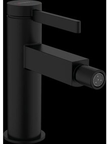 Baterie bideu culoare negru mat cu ventil inclus Hansgrohe Finoris 76200670 Negru mat