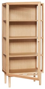 Vitrină lemn din lemn de stejar 60x130 cm Kaiser – Hübsch