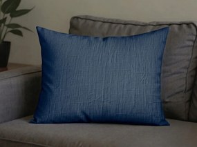 Husa de perna muselina MUSSARI 50x70 cm, albastru inchis