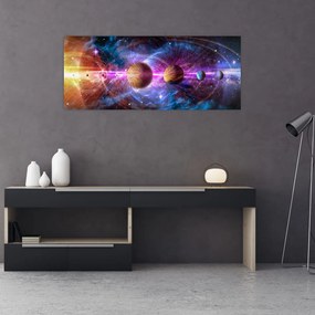 Tablou - Sistemul solar (120x50 cm)