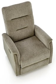 Fotoliu recliner Jamal stofa olive H105 cm