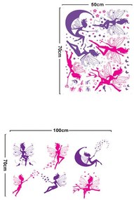 Sticker perete Colorful Fairies