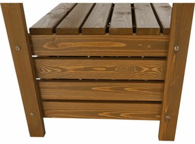 Bancă de grădină, maro, 150cm, AMULA