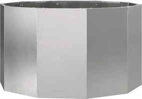 vidaXL Jardinieră Argintiu 90 x 90 x 50 cm Oţel inoxidabil