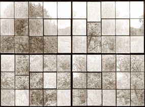 Fototapet, Factory Window, Sepia, Rebel Walls
