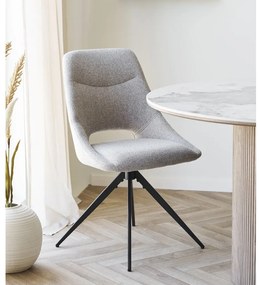 Scaun de dining bej tapițat Dokka – House Nordic