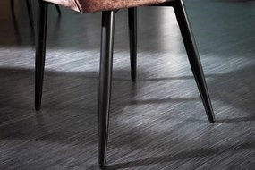 Set 2 scaune moderne Milano catifea maro