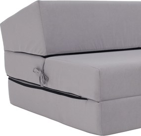 Saltea/scaun pliabil, 2 in 1, gri deschis, VEDIS