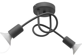 Lustr pentru copii OXFORD 2xE27/15W/230V, gri, montaj plafonieră