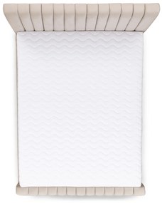 Pat matrimonial Nicole 140x200 cu ladă de depozitare - catifea bej Velluto 2