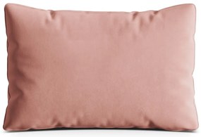 Pernă pentru canapea roz cu tapițerie din catifea Kemi – Cosmopolitan Design