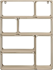 Raft bej etajat din metal 48 cm Lanciano – House Nordic