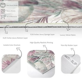 Covor mov/gri lavabil 160x230 cm Dusty Flowers – Mila Home