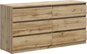 Comoda TETRIX, stejar wotan, PAL, 150x45x76 cm