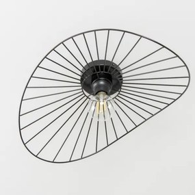 Brilagi - Lustră LED aplicată CERIA WIRE, 1xE27/40W/230V, 40x56 cm, neagră
