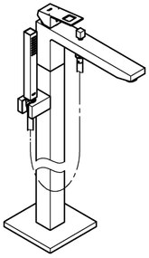 GROHE EUROCUBE baterie pentru cadă 298 mm, crom lucios — 23672001