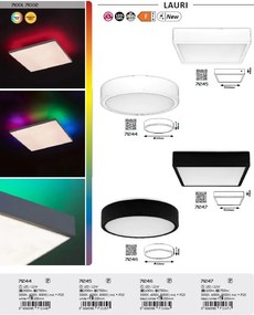 Plafoniera LED moderna Lauri D-21,5cm alb