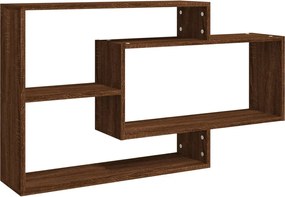 vidaXL Raft de perete, stejar maro, 104x20x58,5 cm, lemn compozit