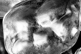 Decoratiune perete design modern VARIATION 100cm, argintiu