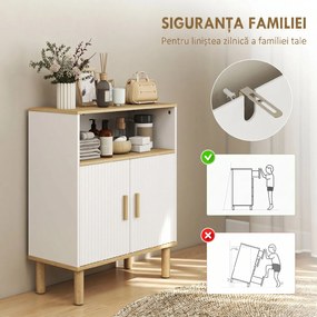 HOMCOM dulap multifuncțional joasă înălțime | Aosom Romania