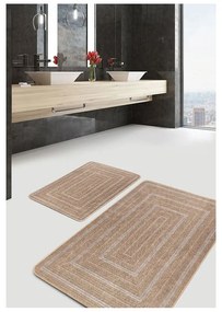 Covorașe de baie maro 2 buc. 60x100 cm – Mila Home