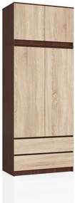 Dulap de haine Sagan (wenge + Stejar sonoma). 1069553