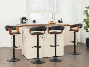 Scaun Hoch (nuc închis + negru). 1110588