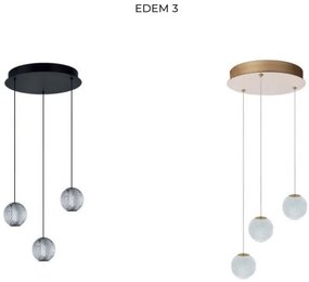 Lustra LED suspendata design modern EDEM 3 BK