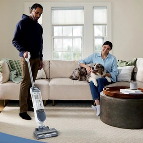 Aspirator vertical fara fir Shark Freestyle Max SV2002, 30 W, 0,7 l, 20 min, 2 viteze, 2 trepte, Lumini LED, Statie de incarcare, Albastru