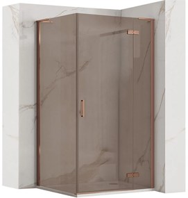 Cabina dus REA Hugo 90x90 Copper Brush