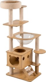 Ansamblu pentru pisici HAPPY CAT 147x40x40 cm, bej