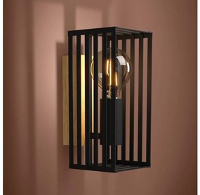 Aplică Eglo 390165 CIDRAZ 1xE27/40W/230V negru/maro