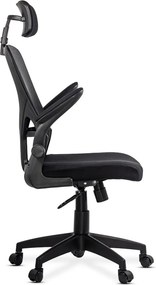 Scaun ergonomic din mesh cu brate rabatabile OFF 635 negru