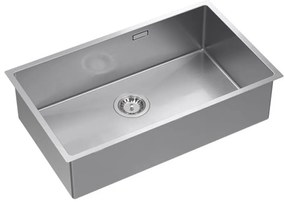 Chiuveta inox sub blat Quadron Unique Anthony 80 finisaj inox 74x44 cm