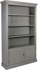 Bibliotecă lemn masiv Heritage 2 uși, 120 × 37 × 197 cm