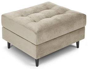 Taburet din catifea Milo Casa Santo, bej