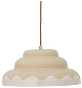 Lustră crem cu abajur din metal ø 40 cm Lacya – Bloomingville