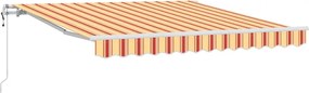 vidaXL Cort electric retractabil Galben și portocalie 350 x 250 cm