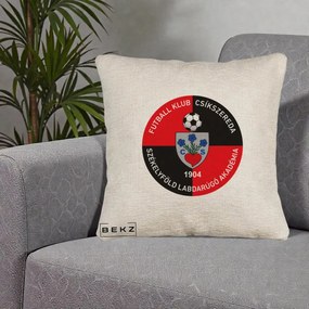 Perna Personalizata FK Csikszereda 1904 Fotbal, 40x40 cm, Bej Canapea, Husa Detasabila, Perna Inclusa, BEKZ®