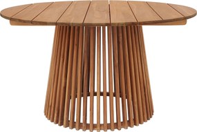 Masă de sufragerie Lorca, lemn natural de tec, ø 120 cm - House Nordic