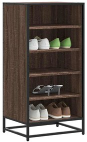 vidaXL Suport pantofi Stejar maro 48x38x97,5 cm Lemn prelucrat