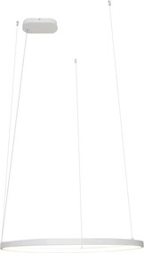 Lustra circulara LED IP44 diametru 60cm Visual alb