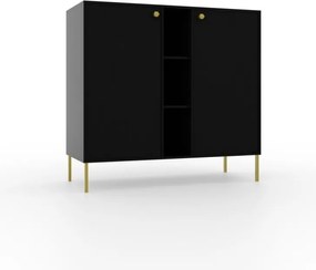 Comodă cu diua usi, 100x41x95, Tili System, ADRK Furniture (Culoare: Eucalipt / Eucalipt)