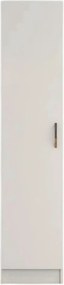 Dulap GRD0301, alb, PAL melaminat, cu o usa, 40x47x182 cm