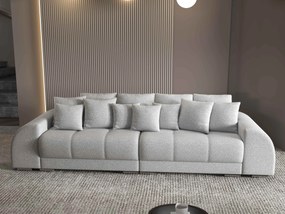 Canapea extensibilă dumonde cu 2 lăzi de depozitare si sezut confortabil din spuma high-density, Verona Euphoria Dove 310x100 cm