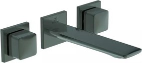 Baterie lavoar incastrata Ideal Standard Atelier Conca 180 gri Magnetic Grey cu corp ingropat