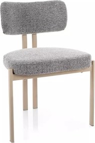 Scaun tapitat Misaki 254 gri / cașmir - H81 cm