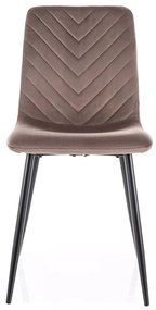 Scaun de masă DAREN VELVET cappuccino