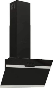 vidaXL Hotă de perete, negru, 60 cm, oțel și sticlă securizată